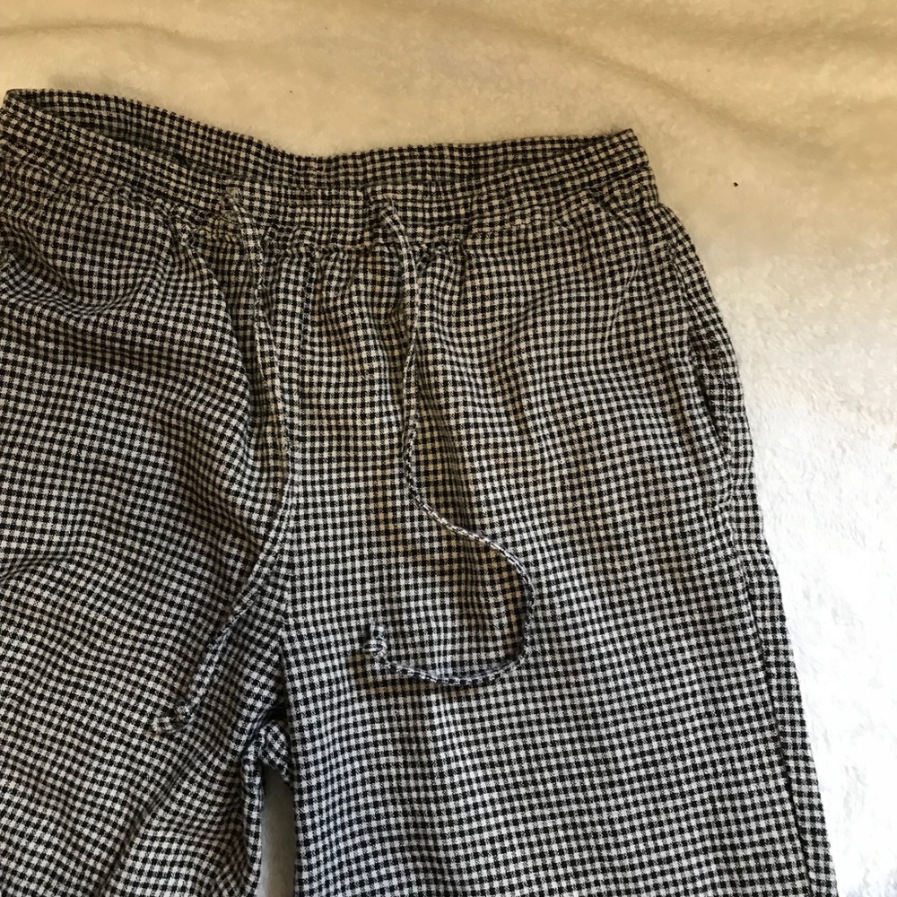 Vintage gingham print pants